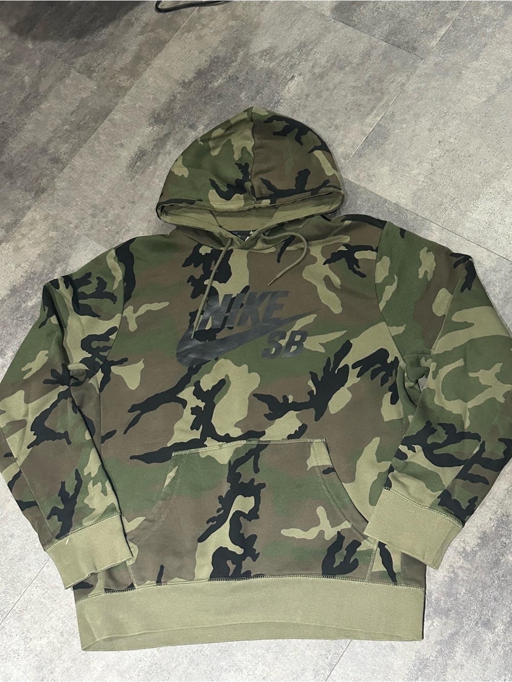Nike Camouflage Pullover Hoodie - Green Camo